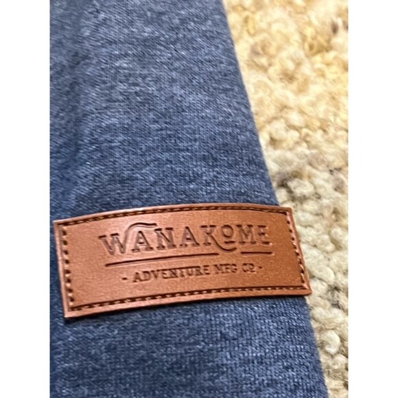 Wanakome Women Selene Blue Colorblock French Terry Hoodie Sweatshirt Size Small - Picture 3 of 5